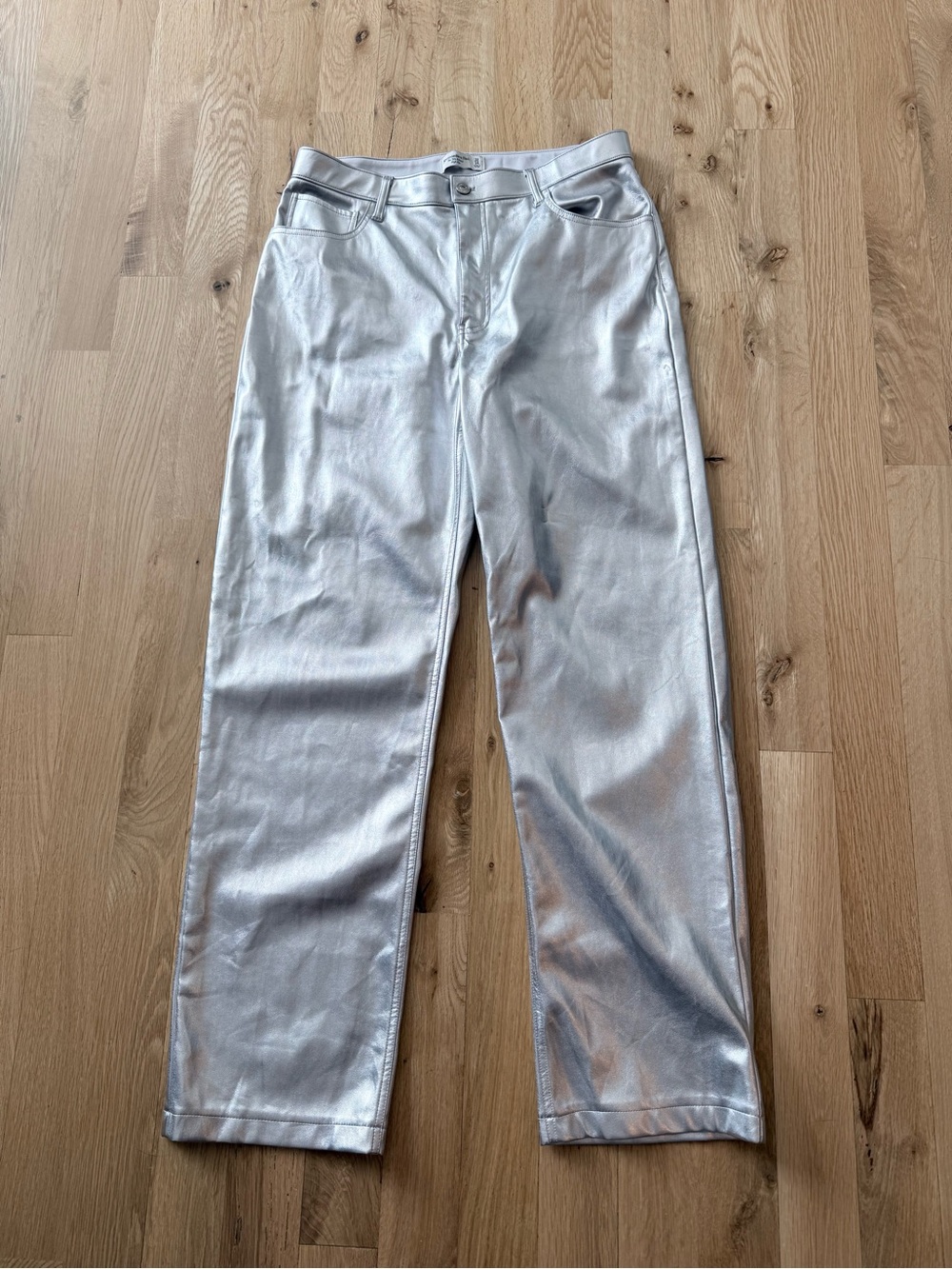Abercrombie metallic leather pants